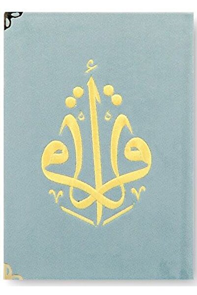 Türkiye Diyanet Vakfı Yayınları Kuranı Kerim Hafız Boy Kadife Nakışlı Gök Mav...