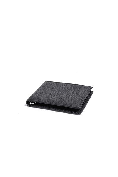 Eminsa Men's Black Genuine Leather Wallet with Magnet Money Clip