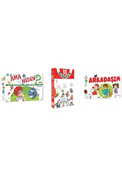 5 Renk Yayınları 2. Sınıf 3'lü Hikaye Seti (ama Neden + Arkadaşım + 10 Serüve...