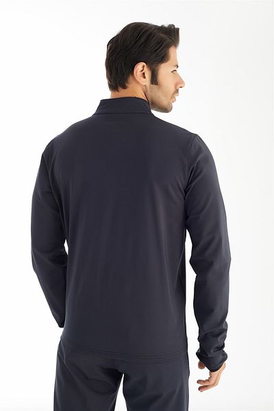 Crozwise Diver Half Collar - Ανδρικό αθλητικό φούτερ Navy Blue Full Zipper - 6040-01