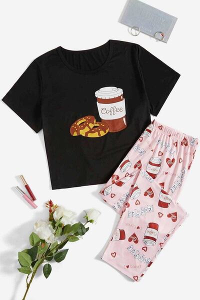 PEMBİŞ HOMEWEAR Next Supersoft Pajama Set, Donat