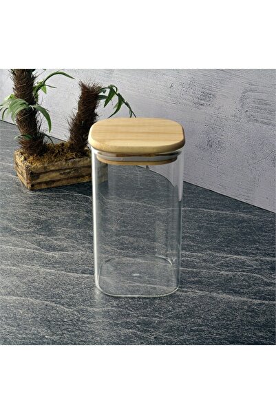 Tohana Bambu Kapaklı Cam Kavanoz 800ml