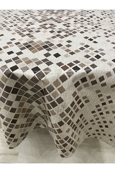 FANTASTIC مفرش طاولة من القماش الزيتي PVC دائري