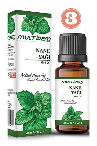 multidem زيت النعناع العطري 60 مل - 3 قطع 20 مل*3