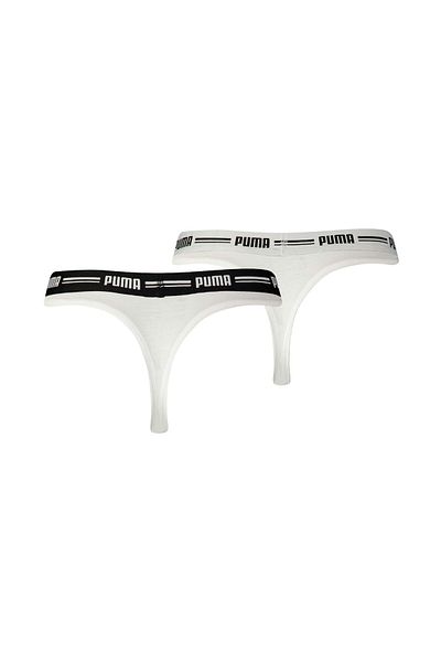 Puma Damen-String – ikonischer, weicher Baumwoll-Modal-Stretch, 2er-Pack