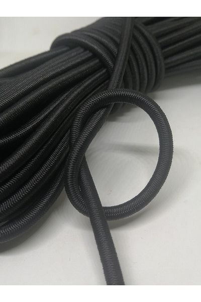 Firebird Takı Aksesuar Ve Kamp Malzemeleri 5 mm Λαστιχένιο νήμα Μαύρο Χρώμα 10 μέτρα