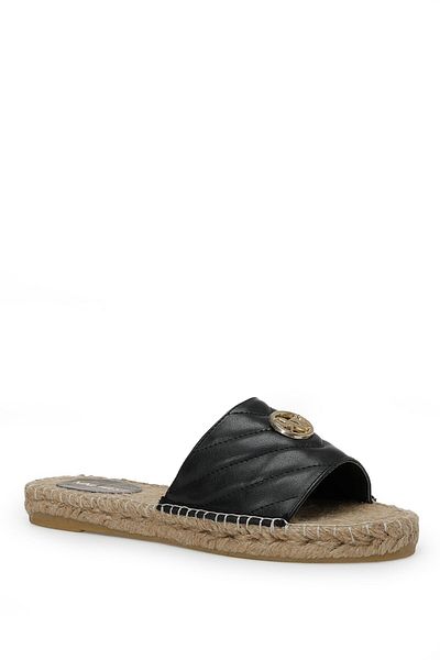 Nine West Onadya 2Fx Black Women's Flat Slippers