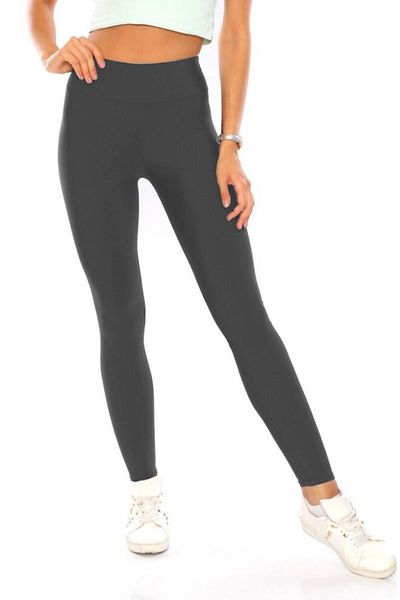 Aşkı Endam Large Size Hazan Diver Fabric Leggings Trousers - Anthracite