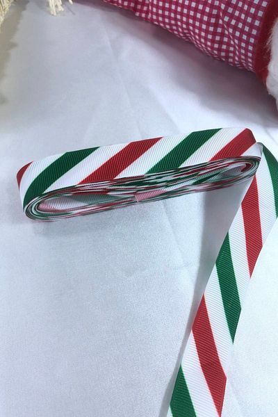 Bride Aksesuar Dünyası New Year Ornament Packaging Ribbon Red Green Horizontal Line – Decorative Ribbon – Decorative Ribbon