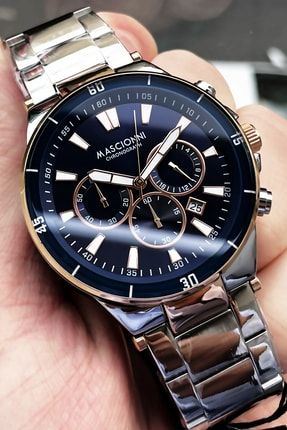 Mascionni Chronograph Erkek Kol Saati 3 Atm Su Gecirmez Gumu Renk Celik Kordon Bileklik Elg298 Fiyat Yorumlar Trendyol