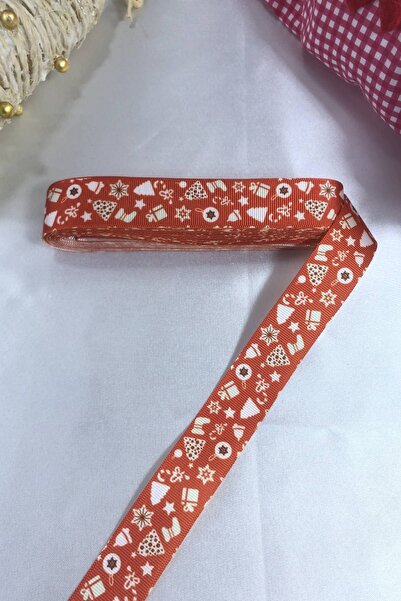 Genel Markalar 2026 Süsleme Hediye Paketleme Kurdelesi Kırmızı Hediye Desenli...