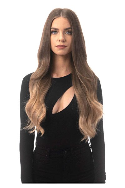 AKOLİFE Gerçek Saç Görünümlü 1.kalite Isıya Dayanıklı Yarım Ay Postiş Çıtçıt ...