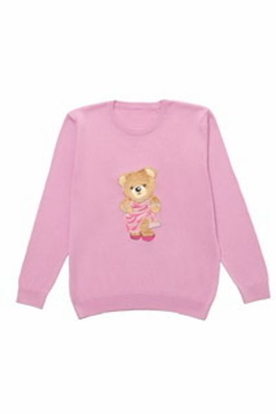 Kids Of Heart Bear Embroidered Dress Knitwear Sweater