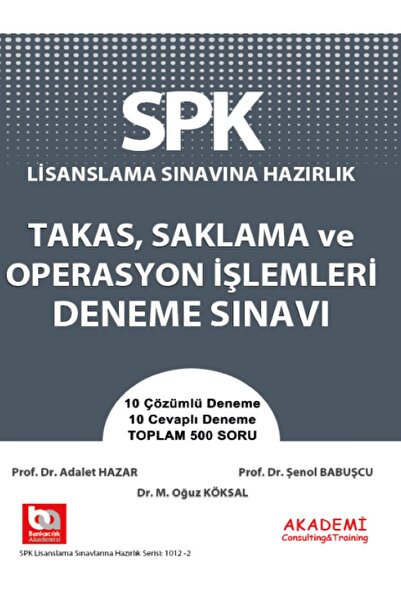 Akademi Consulting Training 2024 SPK Takas Saklama ve Operasyon İşlemleri Den...