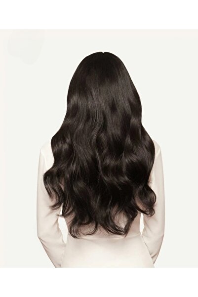 AKOLİFE Mocha Dark Brown Half Moon Snap-in Hairpiece - Păr rezistent la căldu...