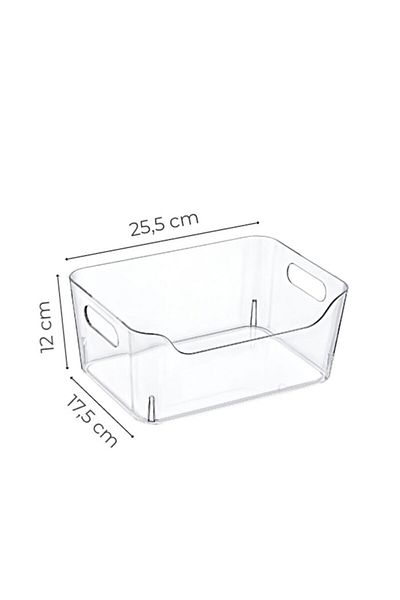 BOZHOUSE 3 Pieces 5 Lt New Clear Refrigerator & Cabinet Organizer Set Medium