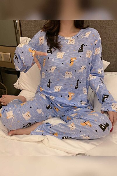 PEMBİŞ HOMEWEAR New Cat2 Supersoft Pajama Set