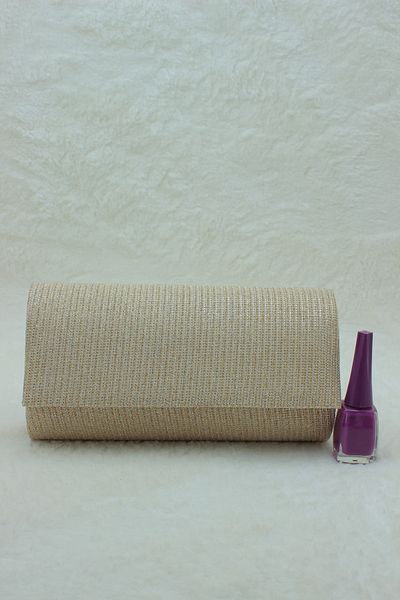 Sh Poly Βραδινό φόρεμα τσάντα Clutch Portfolio με λουράκι ώμου και τσάντα Çupra Gold 2023