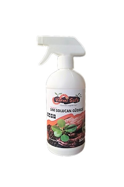 Vermisafa Organik Sıvı Sprey Solucan Gübresi 500 ml Kullanıma Hazır