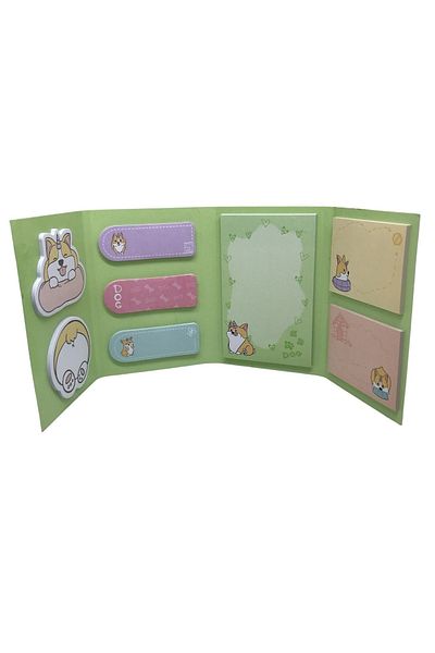 KRAF Cute Dog Adhesive Note Paper Set 160 Sheets