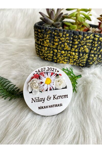Hediyelik Söz -nişan Çiçekli Magnet (20'li)