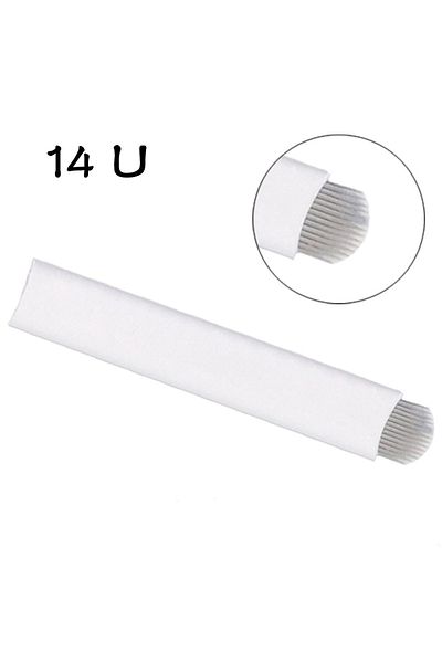 XLINETATTOO 5 Pieces 14 U Permanent Makeup - Microblading Needle