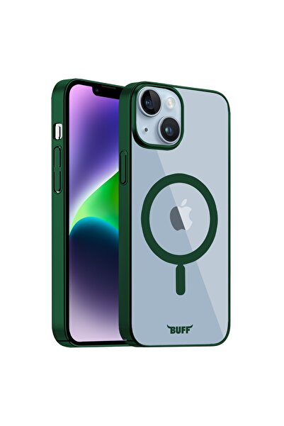 Buff Iphone 14 Plus Magsafe Slim Fit Case Dark Green