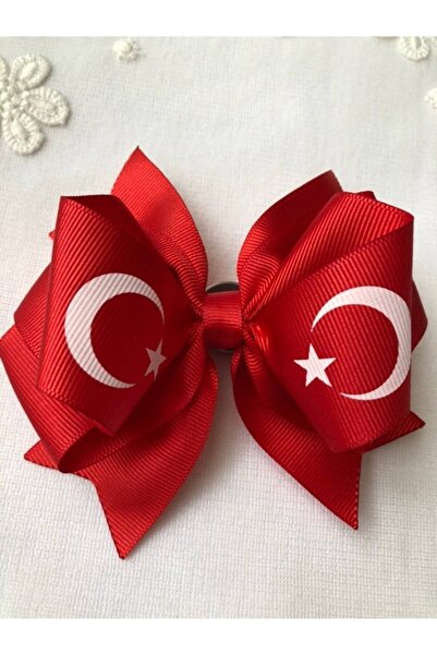 Hobigram مشبك شريطي بفيونكة مزدوجة على شكل نجمة الهلال الأحمر قطعة واحدة