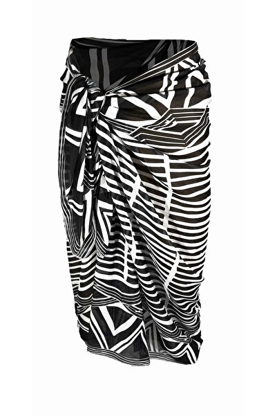 Bolder Amara Black Ethnic Pattern Pareo