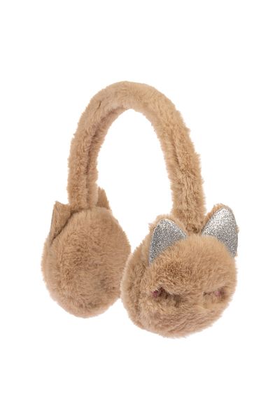 Kitti Arıcı Store New Season Girls' Winter Mink Color Plush Headphones