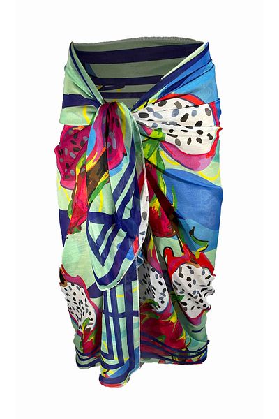 Bolder Amara Dragon Fruit Pattern Pareo