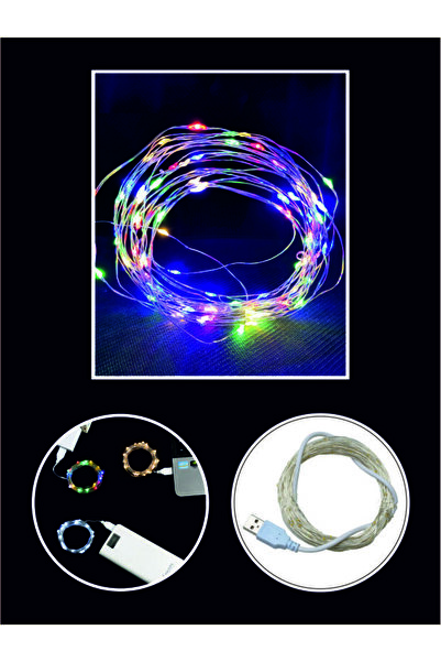 NONYA Peri Led Usb Gİrişli 5 metre RGB Renkli - Dekoratif - Kolay Kullanım