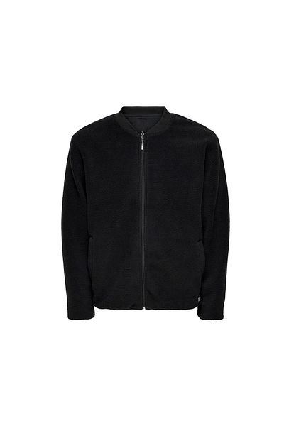 ONLY Onssawyer Fleece Bomber Otw Men's Fleece Jacket22022674-black Black