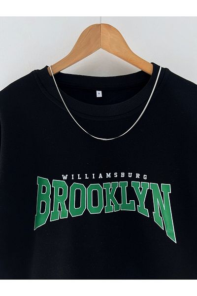 NewCabin New Season 2 Thread Raised Digital Printed Slim Fit Sweatshirt