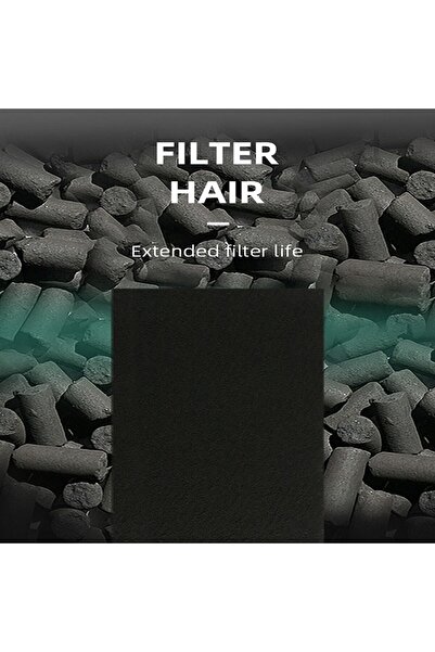 FAF FİLTER /2 Adet 10mm Hava Temizleyici/davlumbaz Filtre Üstüne Extra Koku Giderme Real Aktif Karbon Keçe