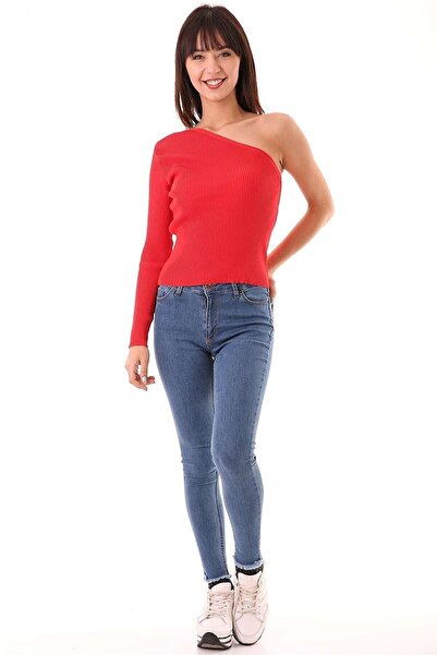 ROOT Tek Omuzlu Fitilli Uzun Kol Bluz