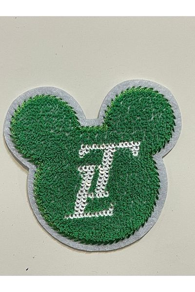 Gönülden Tasarım 6x6 Cm Verde Fier de călcat Aparat de epocă în relief cu urechi Applique Patch Crest