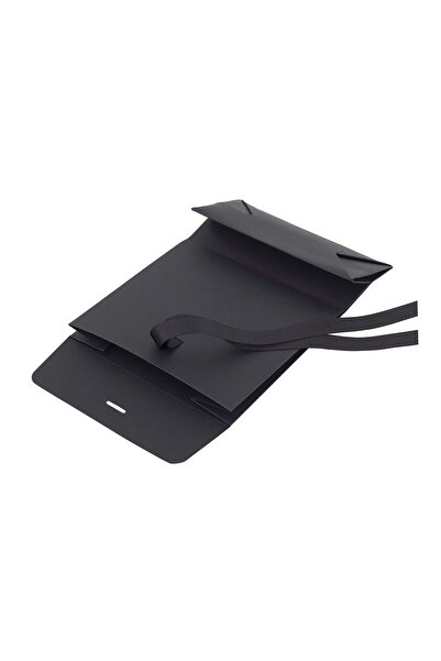 Milim Matbaa Чорний подарунковий конверт 15x21x7 см з чорною стрічкою, 30 штук