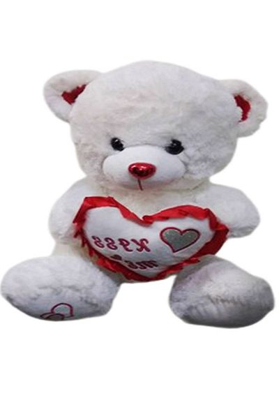 CEBECİ TİCARET Plush Bear Soft White-55 - Cm