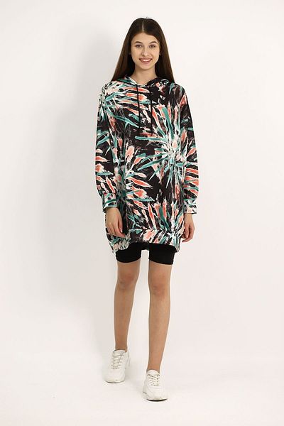 GABRİA Hooded Patterned Sweat