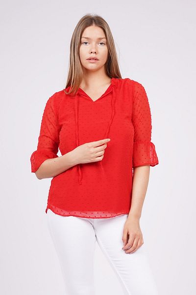 GABRİA Tie Blouse