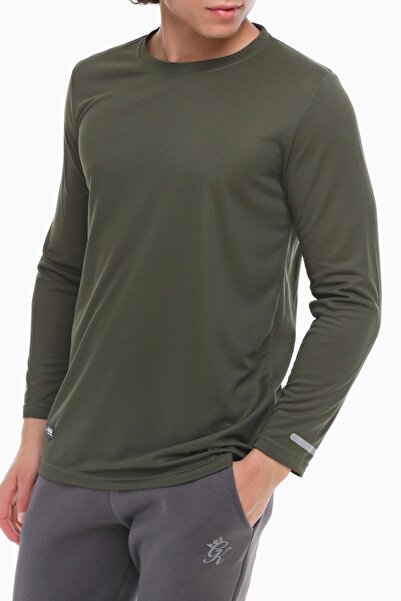 GHASSY CO. Men's Moisture Wicking Performance Long Sleeve Workout Tshirt