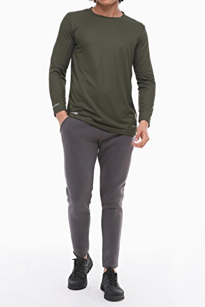 GHASSY CO. Men's Moisture Wicking Performance Long Sleeve Workout Tshirt