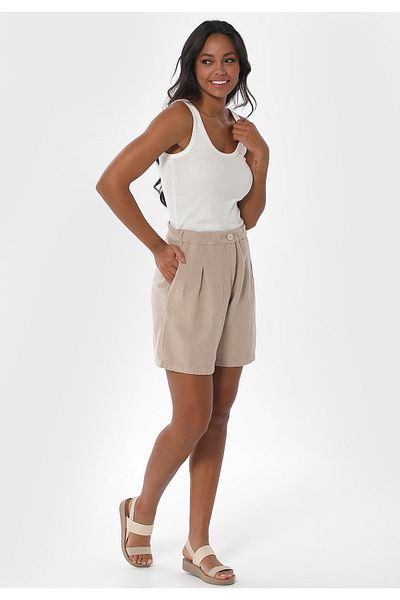 ORGANICATION Shorts - Beige - Mittlerer Bund