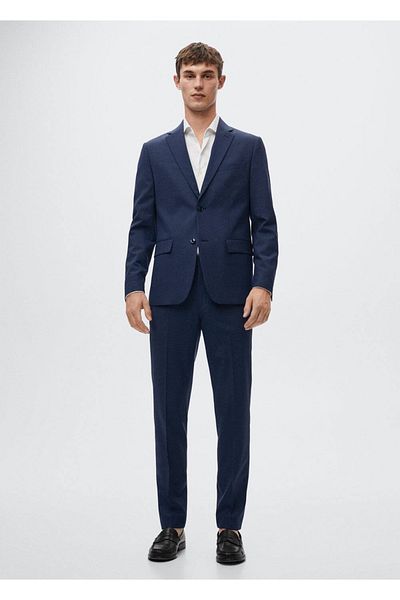 MANGO Man Slim Fit Wool Blazer Jacket