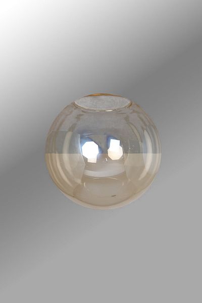 Uçar Modern Closed Globe Smoked Honey White Color Chandelier Glass 1 Piece Replacement Chandelier Glass