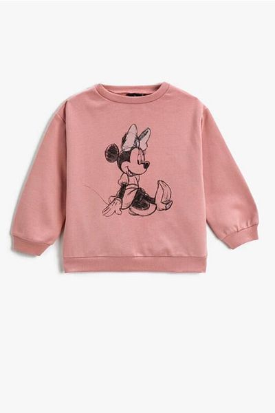 Koton Baby Girl Minnie Mouse Licensed Printed Sweatshirt 3wmg10142ak