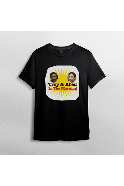 Pixxa Troy And Abed In The Morning - Community 100% Cotton Crew Neck T-shirt Μοντέλο - 1