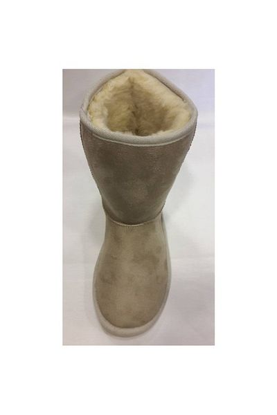 Mille Γούνινα Γυναικεία Μποτάκια Midi Beige 308-02