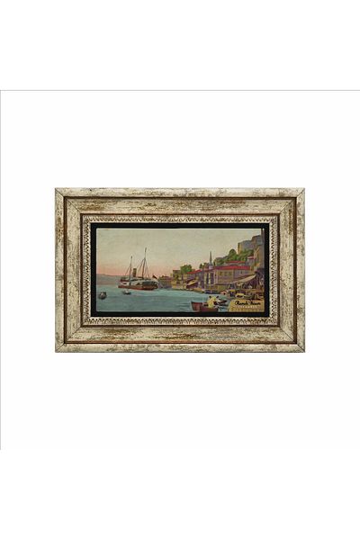 BAKSEPETE Old Rumeli Hisarı Printed Natural Stone Painting 20Cmx30Cm Drt-018